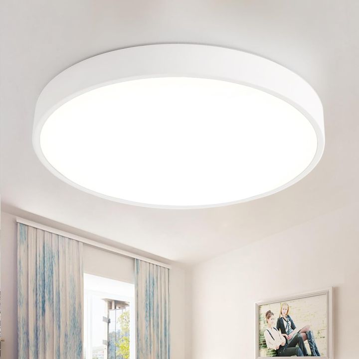 LED%20Ceiling%20Light%20Round%20Ultra%20Slim%2024%20W%20Diameter%2030%20x%204%20cm%20Warm%20White%203000%20K%20Lamp%20for%20Living%20Room%20Bedroom%20Office%20Kitchen%20Office%20(White)%20-%20Image%203