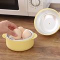 Kitchen Cooking Tool 4 Grids Egg Shape Microwave Egg Steamer White Egg Boiler Quick Microwave Boiled Egg Maker Breakfast. 