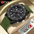 OFNS Waterproof Watch Brand Electronic Quartz Watch Fashionable Calendar Waterproof Men's Watch NS1302-4. 