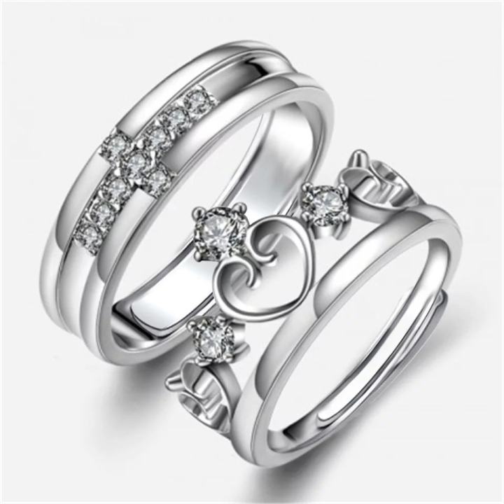 Alloy%20Material%20Silver%20Color%20Couple%20Ring%20One%20pair%20-%20Ring%20For%20Girls%20-%20Image%203
