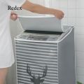 Redex Washing Machine Cover Cute Cartoon Sunscreen Waterproof Dustproof Washer Dryer Cover for 9-10kg Front-Loading Machine Accessories - washing machine cover. 