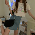 Korean Style Girl Cherry Design Sense Niche Ruffled Short Sleeves T T-shirt Women's Summer Sweet and Spicy Style ins Short. 
