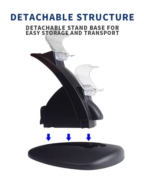DATA%20FROG%20Controller%20Charger%20For%20PlayStation%204%20LED%20Dual%20USB%20Charging%20Dock%20Station%20For%20Dualshock%204/PS4%20Slim%20Pro%20Gaming%20Controller%20-%20Image%204