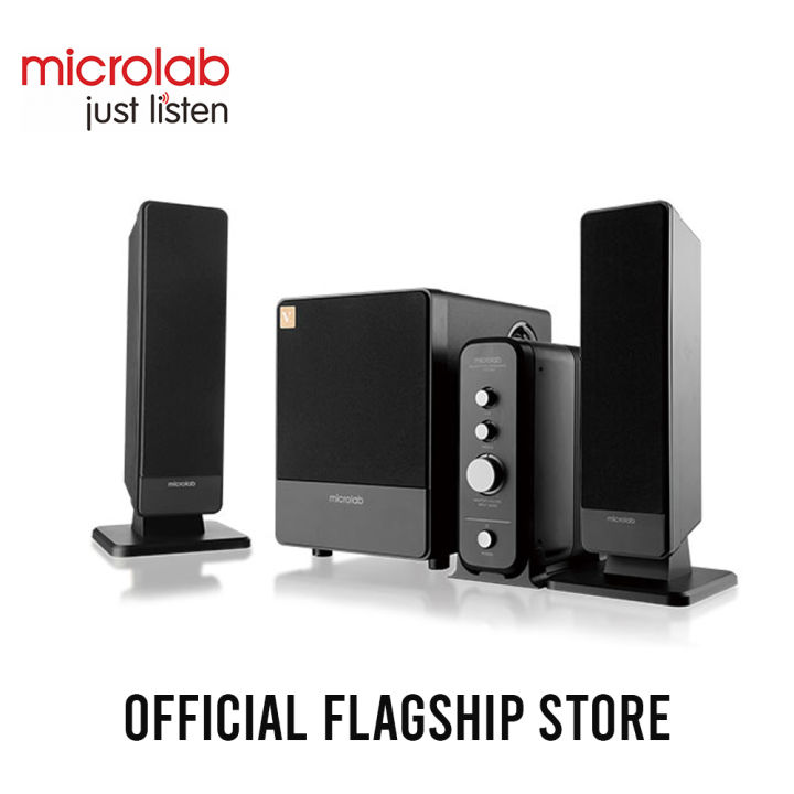 Microlab FC570BT 2.1 Multimedia FC-Series Speaker - 2.1 Multimedia FC-Series Speaker - Output power: 60 Watt (RMS) - Interfaces: Bluetooth, optical, coaxial, AUX - Body: Wooden Cabinets