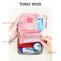 outside travel durable waterproof small organizer medicine bag high quality storage medical bag portable first aid kit. 