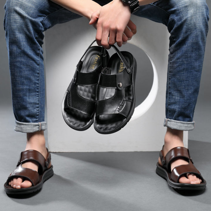 2024%20Summer%20Sandals%20Genuine%20Leather%20Men's%20Open%20Toe%20Beach%20Shoes%20King%20Size%20Soft%20Leather%20Sandals%20Size%2045%2046%20Size%2047%20Size%2048%20-%20Image%202