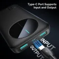 JOYROOM JR-PBF12 LED Monitor 2.4A 10000mAh Power Bank - Black. 