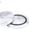 4 pcs (1 Set) 1.5 Inch Solid Aluminum Circle Disc Glass Top Adapter For Table Bar With Anti Slip Rubber Ring Glass Stopper.