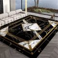 European Style Large Carpet for Living Room Gold Luxury Decoration Bedroom Area Rug Washable Marble Non-slip Alfombra Tatami Mat.