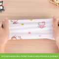 Locaupin 50 Sheets Printed Kitchen Paper Towel Roll Reusable Cleaning Dish Washable Oil and Water Absorbent Tissue. 