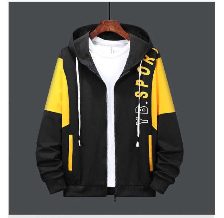 Men's Black&Yellow Premium Exclusive Hoodies For Men Customized