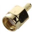 10Pcs SMA Male Plug Straight Crimp RG316 RG174 Rf Adapter Connector.