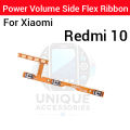 Xiaomi Redmi 10 Note 10 Pro Power on / off Switch Button Side Volume Up Down Buttons Flex Cable Replacement Parts.