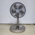 JY-2215 AC/DC Rechargeable Folding Mini Table Fan – 4000mAh Battery | Strong Wind | Mobile Phone Stand | Oscillating Desk Fan 2215. 