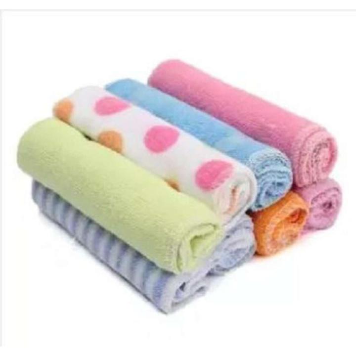 Soft Cotton Baby Handkerchief or Towel - 8pcs/Pack