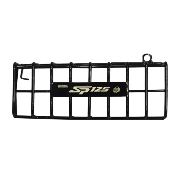 Honda SP-125 Black Silencer Cover, Silencer Guard, Silencer Protector MS Steel Rod Khacha