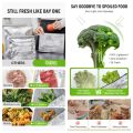 10 Pcs/Bag Aluminium Foil Bag Reusable Freezer Zip Lock Safe Large Capacity Fresh-keeping Lock Freezer Bag.