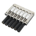 6 String Headless Guitar Bridge Retro Style Guitar Replacement Bridge Kit SPS. 
