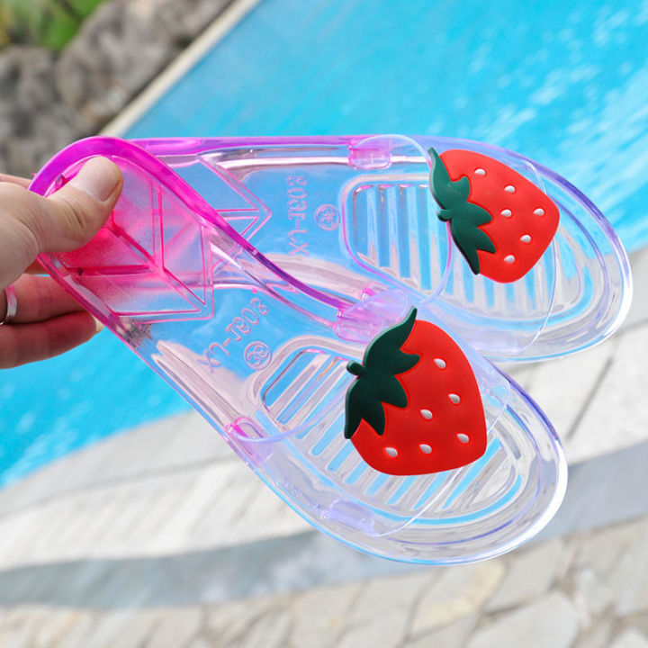 Crystal%20Slippers%20Women's%20Summer%20Korean%20Style%20ins%20Cute%20Cartoon%20Student%20Outer%20Wear%20Non-Stinky%20Feet%20Transparent%20Beach%20Sandals%20for%20Women%20M%20-%20Image%207