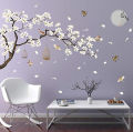 3D wall Sticker Self adhesive for Home decor - white flower tree branch. 