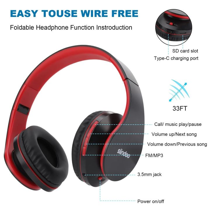 Siindoo%20JH-812%20Wireless%20Headphone%20Foldable%20Stereo%20BT5.1%20Earphones%20Music%20Headset%20FM%20and%20Support%20SD%20Card%20with%20Mic%20for%20Mobile%20PC%20TV%20-%20Image%205