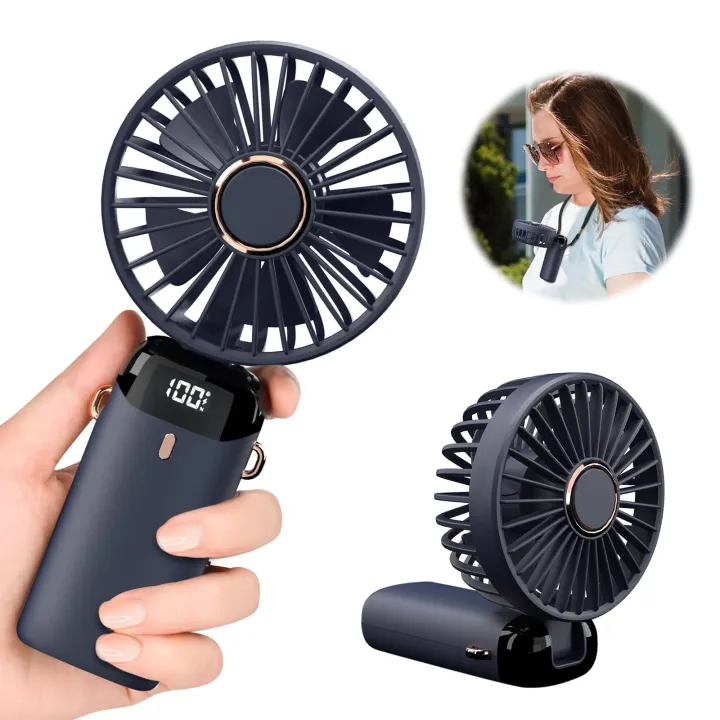Portable%20Handheld%20Personal%20Rechargeable%20Fan%20LED%20Digital%20Display%2090%C2%B0Adjustable%20-%20Image%204