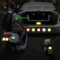 5 Pcs X 5Cm Multicolor Round/Square Reflective Sticker Car Bumper Safety Stickers. 