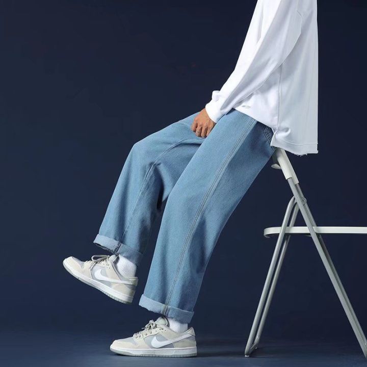Spray%20Dyed%20Jeans%20for%20MeninsFashion%20High%20Street%20Wide%20Leg%20Daddy%20Pants%20Retro%20Draping%20Loose%20Straight%20Mop%20Pants%20-%20Image%202
