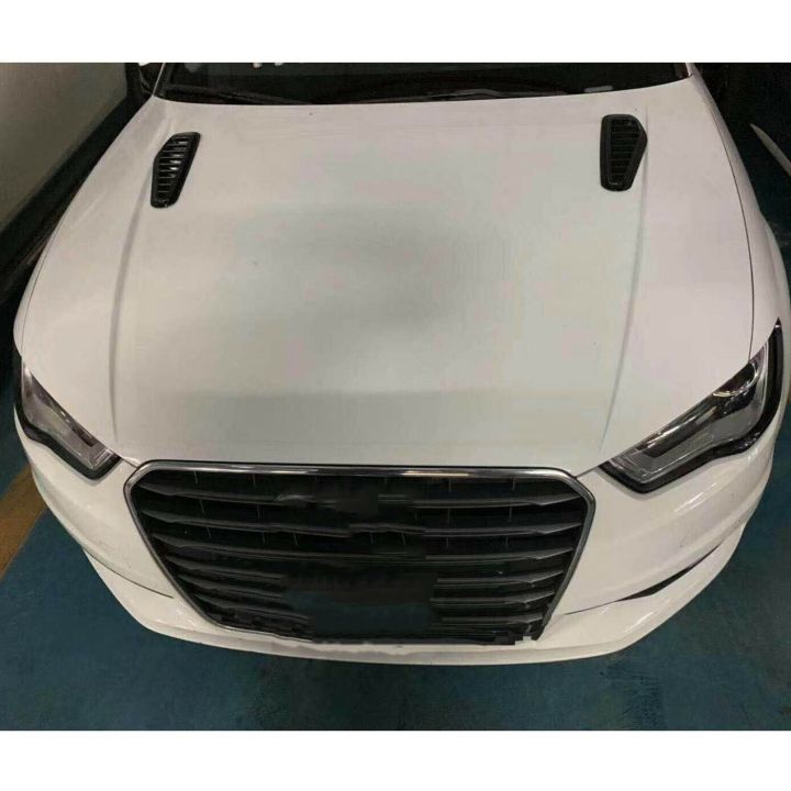 2Pcs%20Car%20Simulation%20Shark%20Air%20Vent%20Universal%20Glossy%20Black%20Sport%20Racing%20Air%20Flow%20Vent%20Bonnet%20Hood%20Scoop%20Cover%20Trim%20-%20Image%205