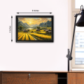 Village Rice Field Wall Frame Gram Bangla Painted Photo Frame For Home Decoration. 