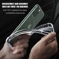 New Phone Case For Tecno Pova Neo 3 Cover Clear Shockproof Silicone + Tempered Glass Screen Protector Film For Tecno Pova Neo3 Case.