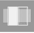 Stackable Transparent Shoe Storage Box with Double Doors - 1 -Layer Stackable Organizer - New.
