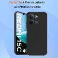 Xiaomi Redmi 15C 4G Premium Silicone Matte Soft Phone Case - Black & Blue. 