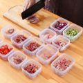 Kitchen Portable Food Grade Plastic Crisper Refrigerator Meat Compartment Frozen Sub-Packed Box Food Storage Container.