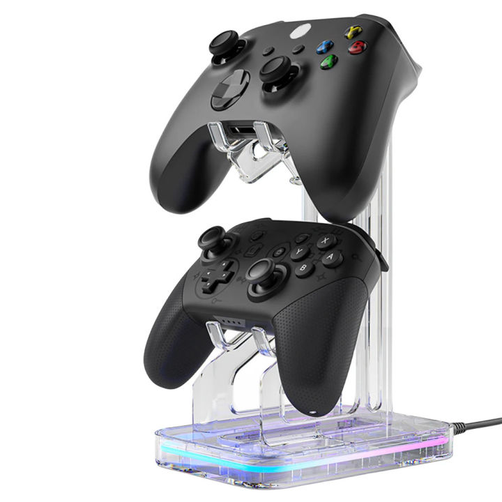 Baoer%20RGB%20Gaming%20Controller%20Holder%20Compatible%20For%20Switch%20Pro/Ps5/Ps4/Ps2/Ps3/XboxSeries%20Universal%20Controller%20Stand%20Accessories%20For%20Desk%20Gamers%20-%20Image%208