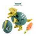 DIY Disassembly Assembly Dinosaur Toy Set Screw Combination Assembling Dinosaur Model Kids Educational Toy ChristGift. 