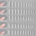 24 Pieces/Set No Engraving Strong Toughness Nail Patch Transparent Ultra-thin Manicure Piece Ultra-thin Non-marking Nail Sheet Nail Products for Women. 