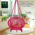 Premium Cotton Rope Swing/Jhula – Portable Indoor & Outdoor Swing for Adults & Kids, 100kg Capacity.