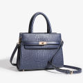 Light luxury women's bag, tote bag, red wedding bag, kelly bag, 2024 new crocodile pattern, mom bag, crossbody handbag.