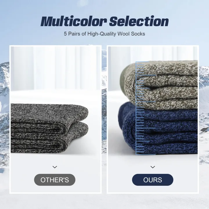 5%20Pairs%20Merino%20Wool%20Socks%20for%20Men%20Thick%20Thermal%20Socks%20Warm%20Winter%20Outdoor%20Sports%20Boot%20Socks%20Breathable%20Hiking%20Socks%20for%20Cold%20-%20Image%202