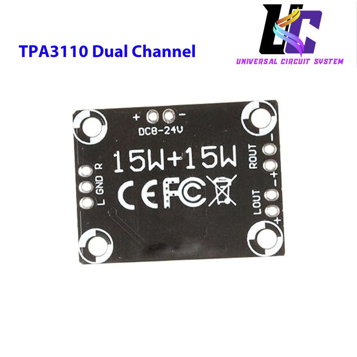 TPA3110%20Dual%20Channel%20Stereo%20Digital%20Audio%20Amplifier%20Board%2015W%2015W%20Class%20D%20Digital%20Power%20Amplifier%20Module%20DC8%20to%2024V%20for%20Speakers%204%20to%208%20ohms%20-%20Image%203