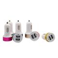 Duel USB Port Car Charger-white. 