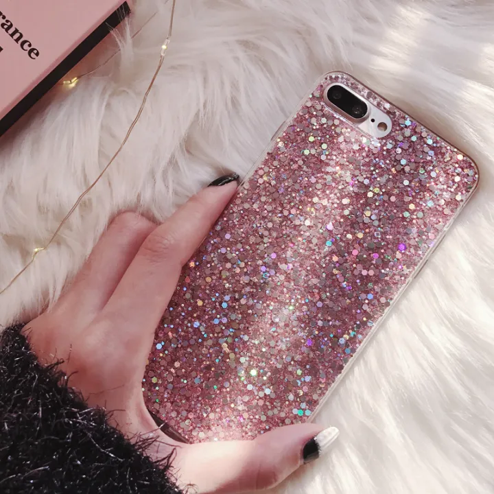 Silicone%20Bling%20Powder%20Soft%20Case%20For%20iPhone%2015%2014%20Plus%2013%2012%2011%20Pro%20Max%20SE%202%206%206S%207%208%20Plus%20XS%20Max%20XR%20X%20Shiny%20Glitter%20Phone%20Cover%20-%20Image%204