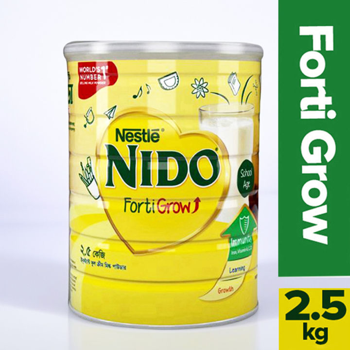 NIDO FortiGrow ( 5+ Years ) Milk Powder Tin - 2.5kg