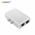 KEBIDU Mini 2 Port RJ45 RJ-45 Network Switch Box Ethernet Switcher 2 Way Port Manual Network Sharing Switch Adapter. 