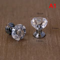10Pcs Acrylic Crystal Knobs Cupboard Drawer Pull Handle Door Knob Diamond Cabine Encounter. 