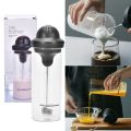 Milk frother electric foamer coffee foam maker milk shake mixer battery operated latte cappuccino frothing pitcher stainless steel coffee frother whisk machine large milk frother jug cup (glass) 450ml.