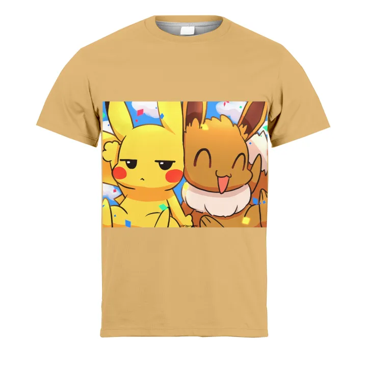 Summer 2023 New Pikachu Anime Men's And Women's T-shirt Trend Women Cute Fashion Children's Short-sleeved T-shirt