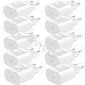 10pcs Fast Charging Usb-C Wall Charger Type c Power Adapters For Iphone Samsung S20 S22 S23 Note 10 htc lg Extra Cable With Box. 