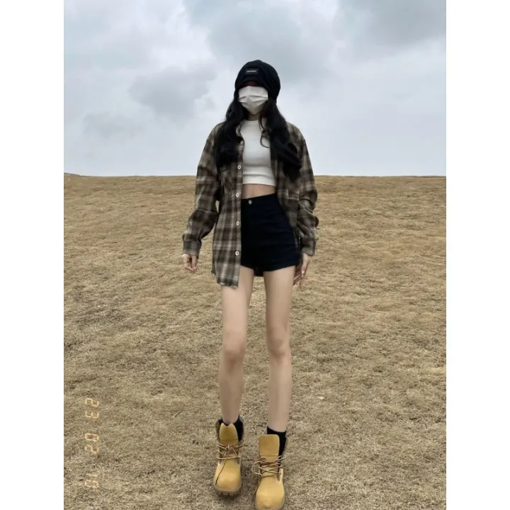 24%20new%20straight%20leg%20pants%20stretch%20black%20denim%20shorts%20women's%20summer%20high%20waist%20slim%20high%20street%20babes%20a-line%20hot%20pants%20i%20-%20Image%203
